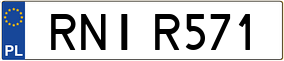 Trailer License Plate